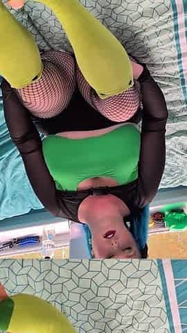 Foot Play & Doggy with the Fucking Machine - Solo Girl