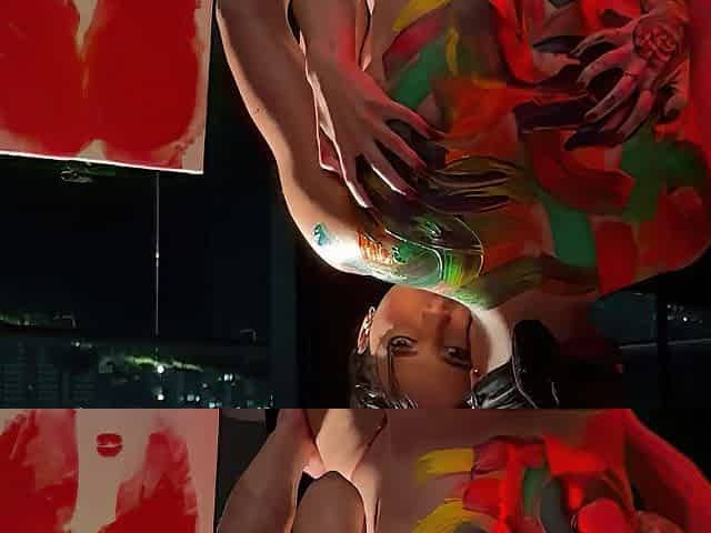 I drilled my student in the butt to improve her grade on an art exam; I left her butt full of cum.
