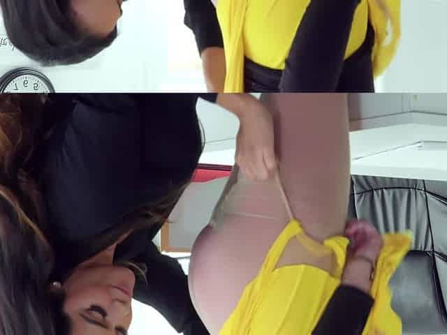 Lewd bimbos lesbian exciting X-rated video