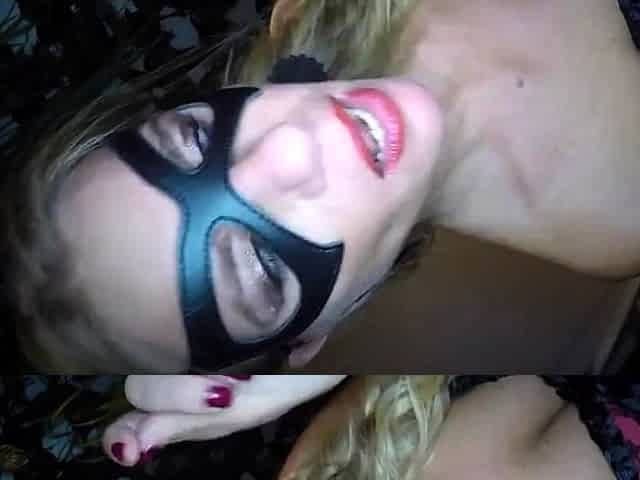 Blonde Dutch Babe Covered in Thick Cum