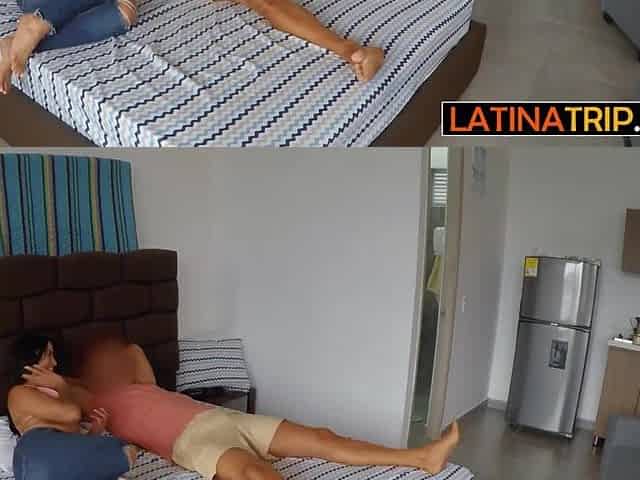 Bubble ass Colombian girl sucks and rides her large shlong BF