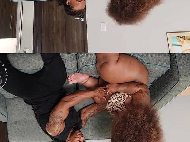 Preggo Midget Small Black Doxy Takes BBC Pounding