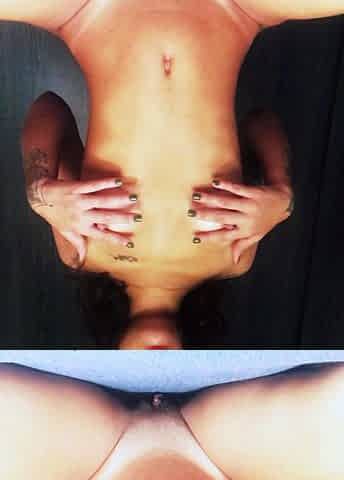 Stacked brunette goes solo toys and masturbation