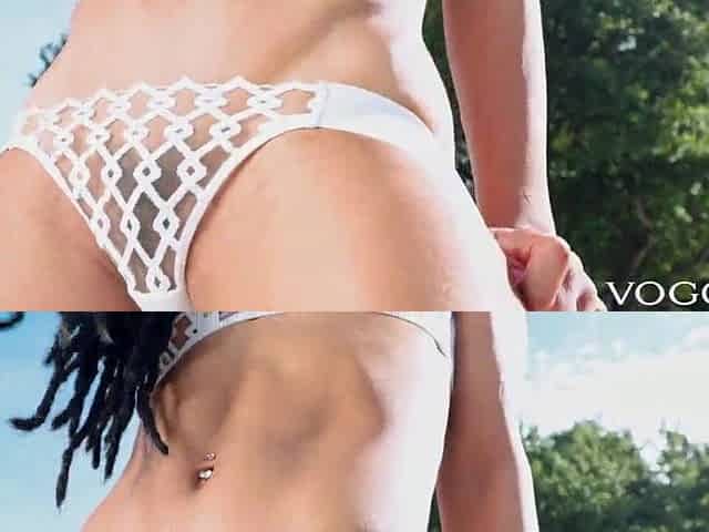 Sexually excited Poolside Tease Gets Coarse Bang And Cum On Face - VOGOV