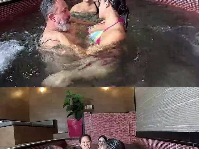 A lot of debauchery in the motel pool, me and 2 allies with Binho Ted.