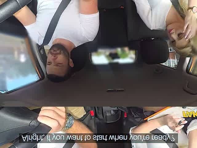 Dicking the Hot GOLDEN-HAIRED Boss lady - Fake Driving School