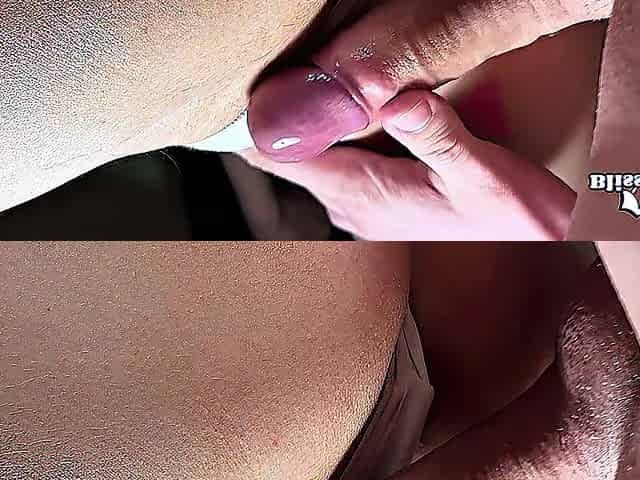 my teacher rubs his penis against my moist snatch right on the desk close up