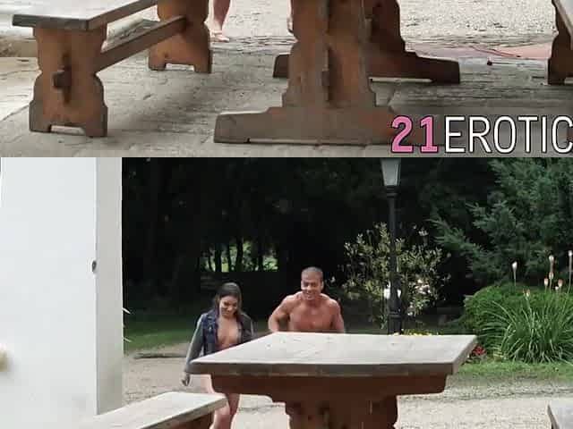 Anita Bellini - Brunette Desires Bulky Cock Inside Her Little Bum