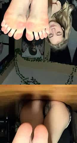 Blonde youngsters Foot Fetish