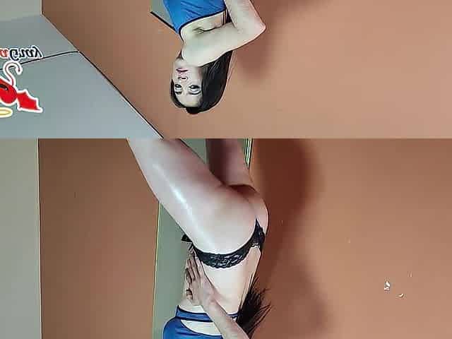 slim and oiled colombian