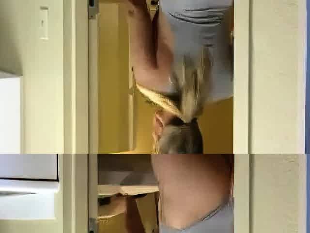 Amateur Blonde MILF's Seductive Show