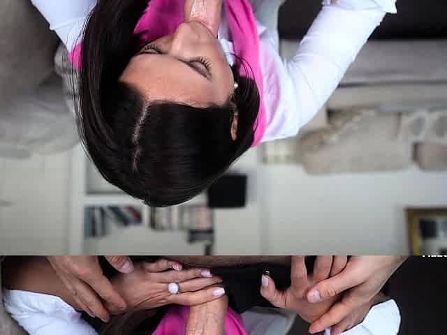Amateur brunette hardcore pov style fucking