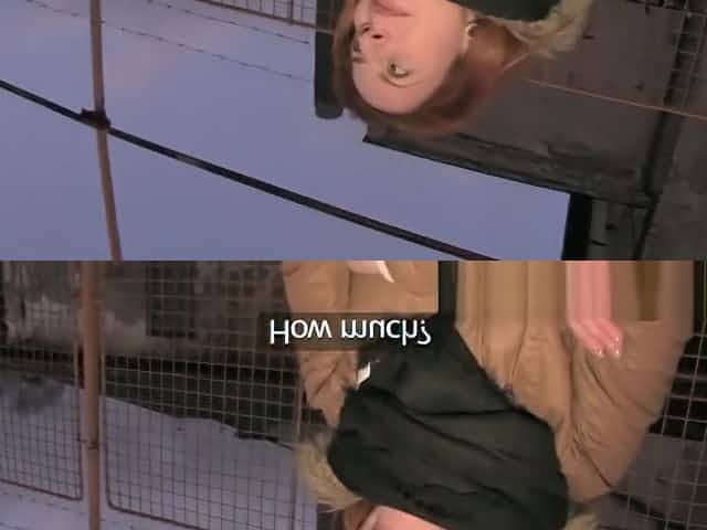 Ginger women fucks a stranger in his car for cash
