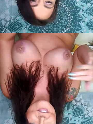 Chubby Brunette Big Boobs Dildo Masturbation