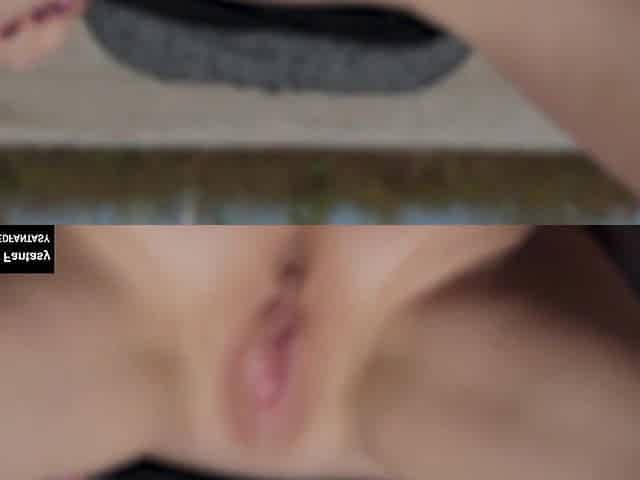 This guy masturbate my twat whilst I was lying on the ground, in risky public outdoor