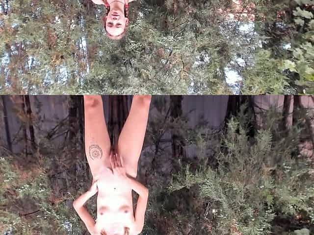 Two Friends Piss in the Forest