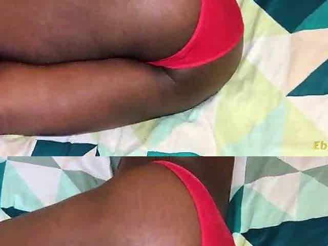 A girlfriend with a worthy booty is taking care of her boyfriend