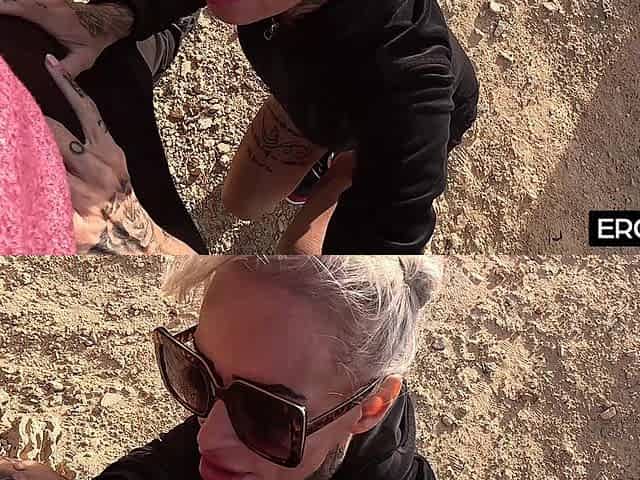Tattooed Blonde MILF Enjoys Wild Outdoor Sex by the Beach