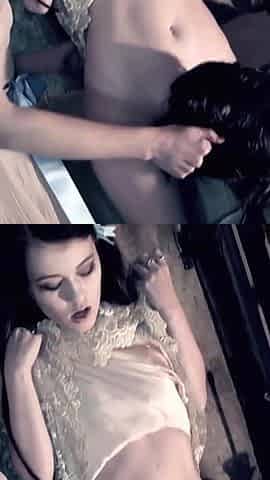 Hot Vintage Threesome with Deepthroat and Cum Swap Kissing