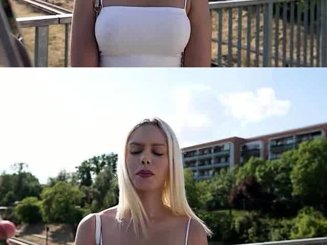 GERMAN SCOUT - First Anal Sex for big Clit blonde Girl