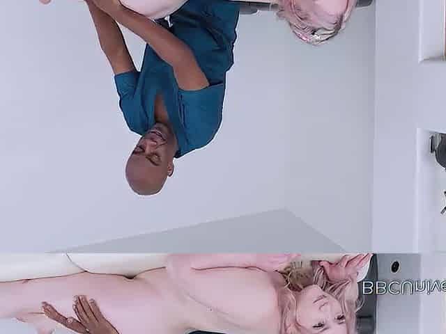 Fair plump angel asks ebony masseuse for a sex massage