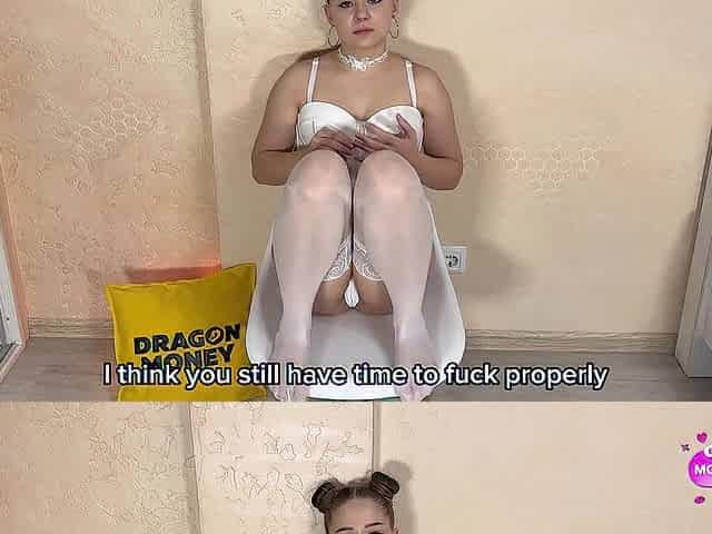 The cheating wife's last anal infidelity on her wedding day