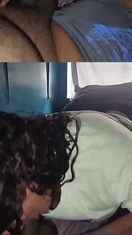 Brunette Big Ass Latina Sucking Cock