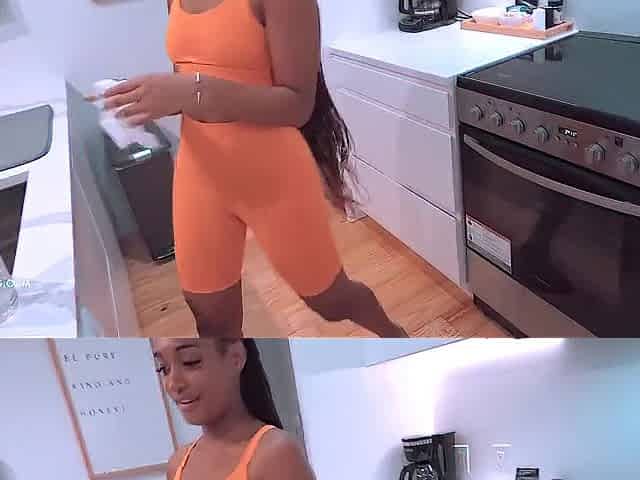 Addis Fouche - Little Stepbrother Watching Stepsister While She Undress And Taking Shower
