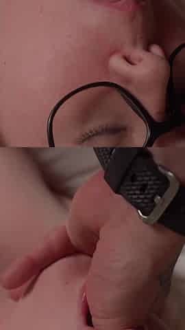 Nerdy Step-sis Caught Masturbating to Me
