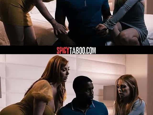 GF Ask Her Ebony Boyfriend To Screw Her Redhead Stepmom