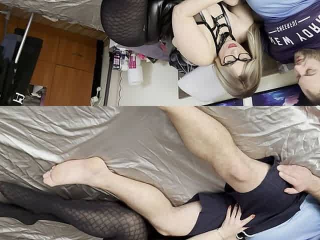 We Watch Porn with My Hot Stepmom, Then She Wants Cock and Shows Me How to Give a Huge Orgasm
