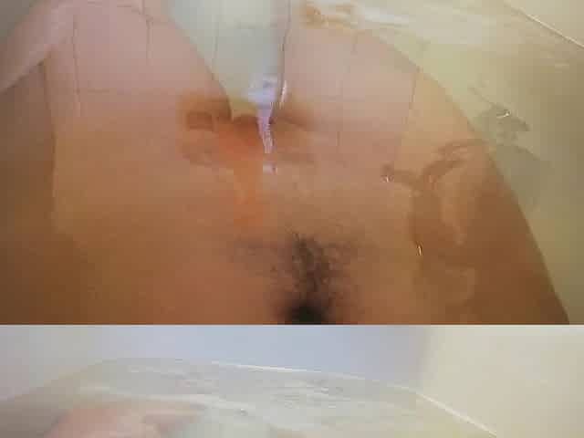 FtM Plays With Cunt In The Bathroom