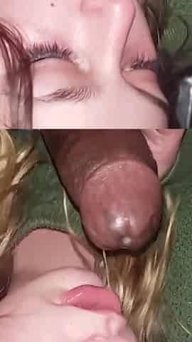 Stepdaughter gets throat pie her 1st time in the club