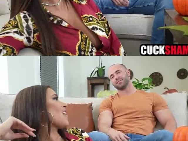 Cuck hubby see wife banging his ally after football game - Armani Ebony