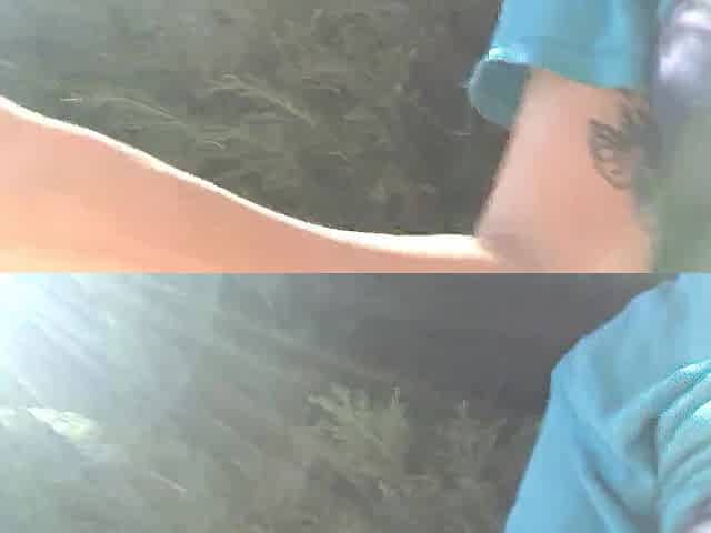 OMG! Cheating Lisa cums outside!