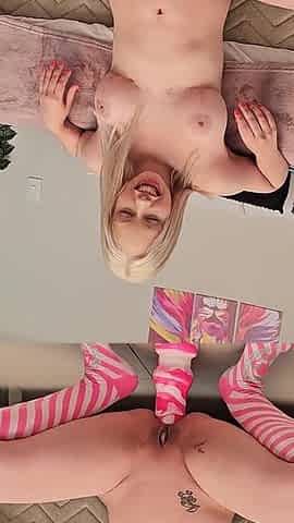 Barbie Sitting on 100% Anal Black Cock
