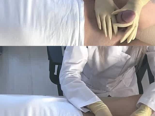 Teen Doctor In A Medical Gown And Gloves, Sounding Urethra Without Lube