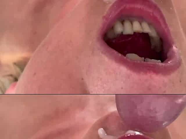 Cum in and on My Mouth and Face
