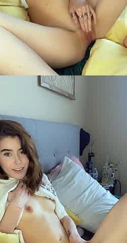 Hot amateur teen girl toying and fingering on webcam