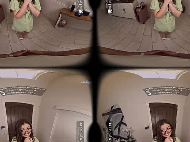 VR bangers VR baths experience with a pornstar Leanna Virtual reality porn in washroom