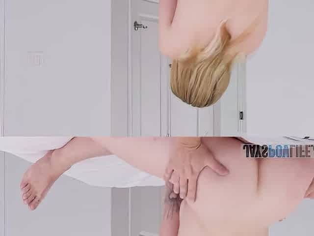 Tatted Blonde Slut Jade Jaxx Big Booty Bts Casting