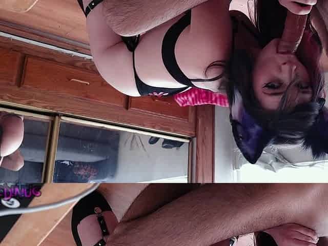 Hawt Catgirl With a Valuable Butt Tries Deepthroating a Large Rod! [Neko Oral sex]