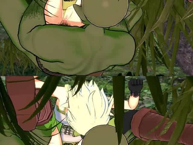 Elf Archer Gets Fucked in the Forest by a Goblin