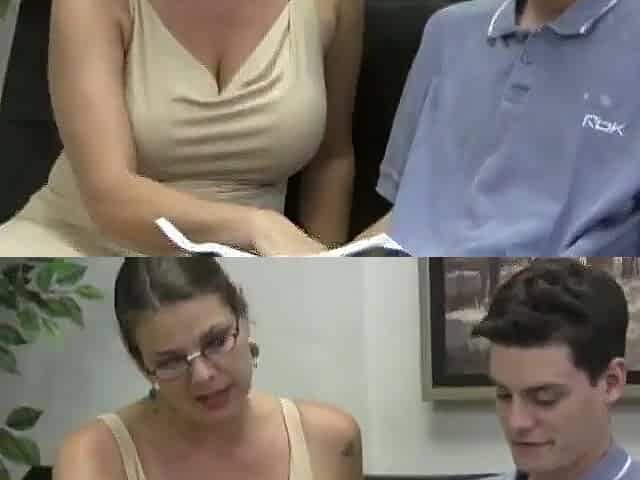Teacher large breasts