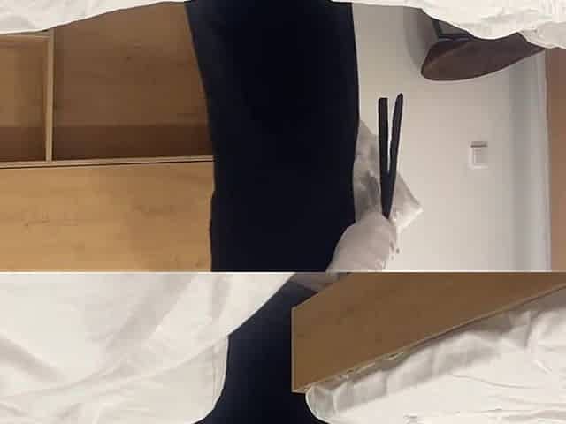 Arab Maid Seduces Hotel Client in Room with Her Tight Pussy