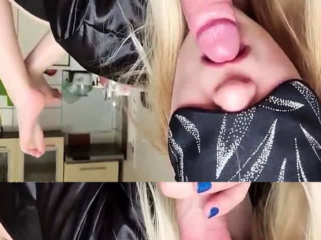 big tits Babysitter Swallows Down Huge Cumload And Gets Suck