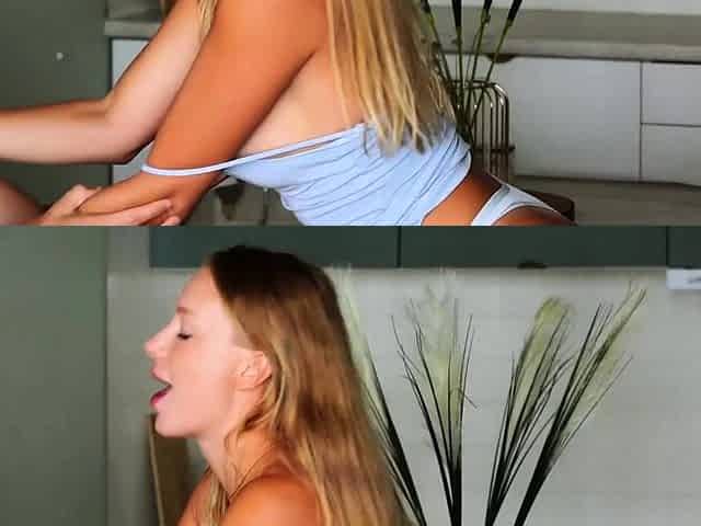 Young stepmom demanded anal, but I creampied her g-spot -