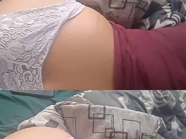 Latina Couple Fuck Through Panties