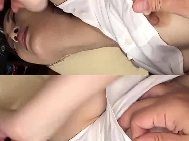 Amateur milf doing a blowjob ending in a facial
