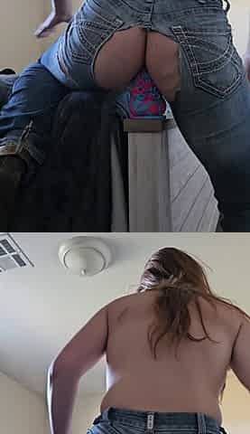 Throwback Thursday to Fucking My Big Toys in My Ass and Pussy While Wearing My Assless Jeans! the Stretch Was Unreal